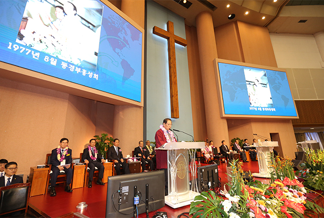 宣教大会で日本宣教について報告